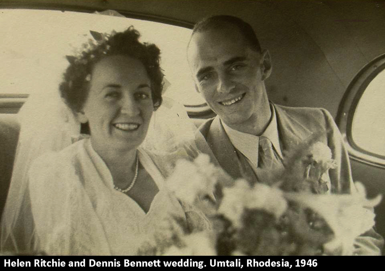 Helen Ritchie married to Dennis Bennett at Umtali 1946