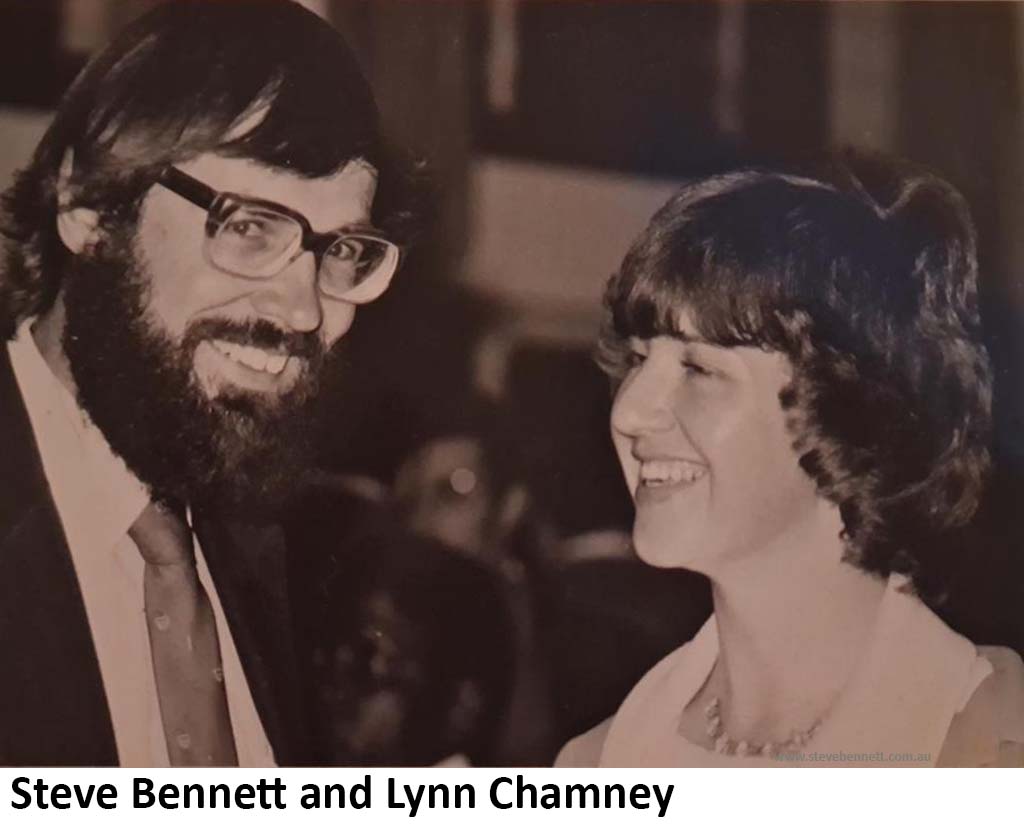 Steve Bennett and Lynn Chamney in Salisbury 1980s